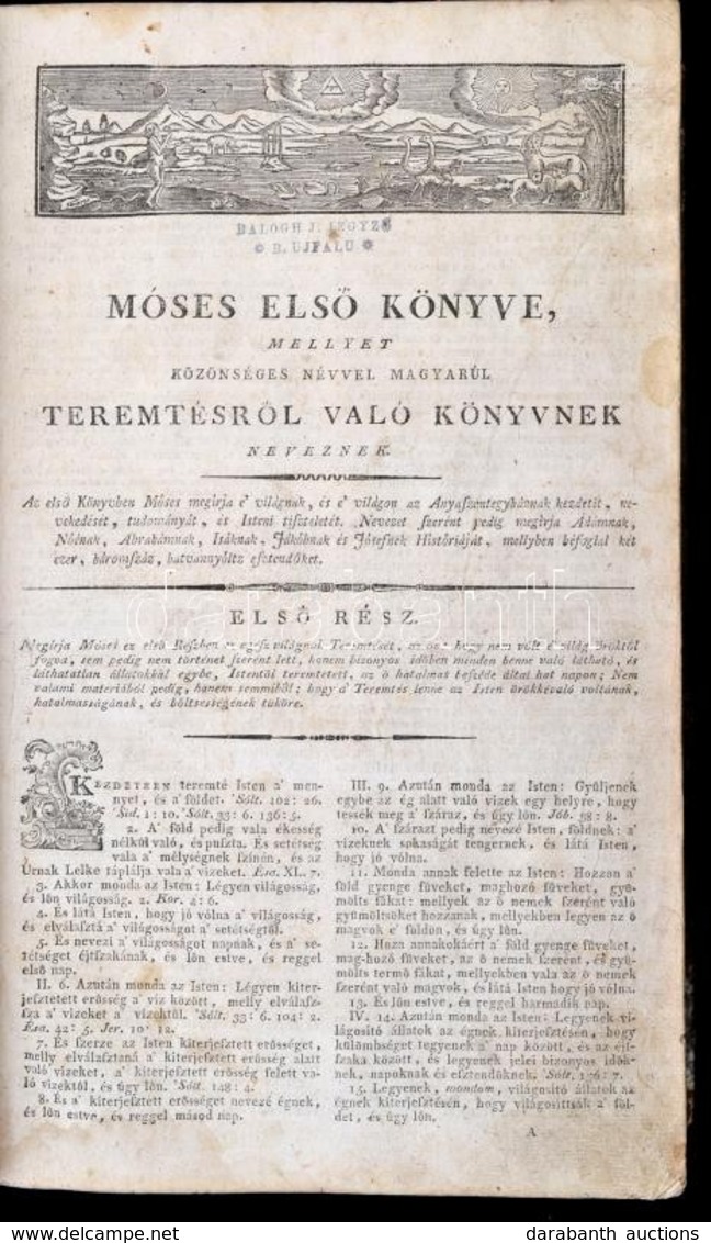 Szent Biblia, Vagy Az Istennek Ó és Új Testamentomában Foglaltatott Egész Szent Írás.
Magyar Nyelvre Fordíttatott Károli - Sin Clasificación