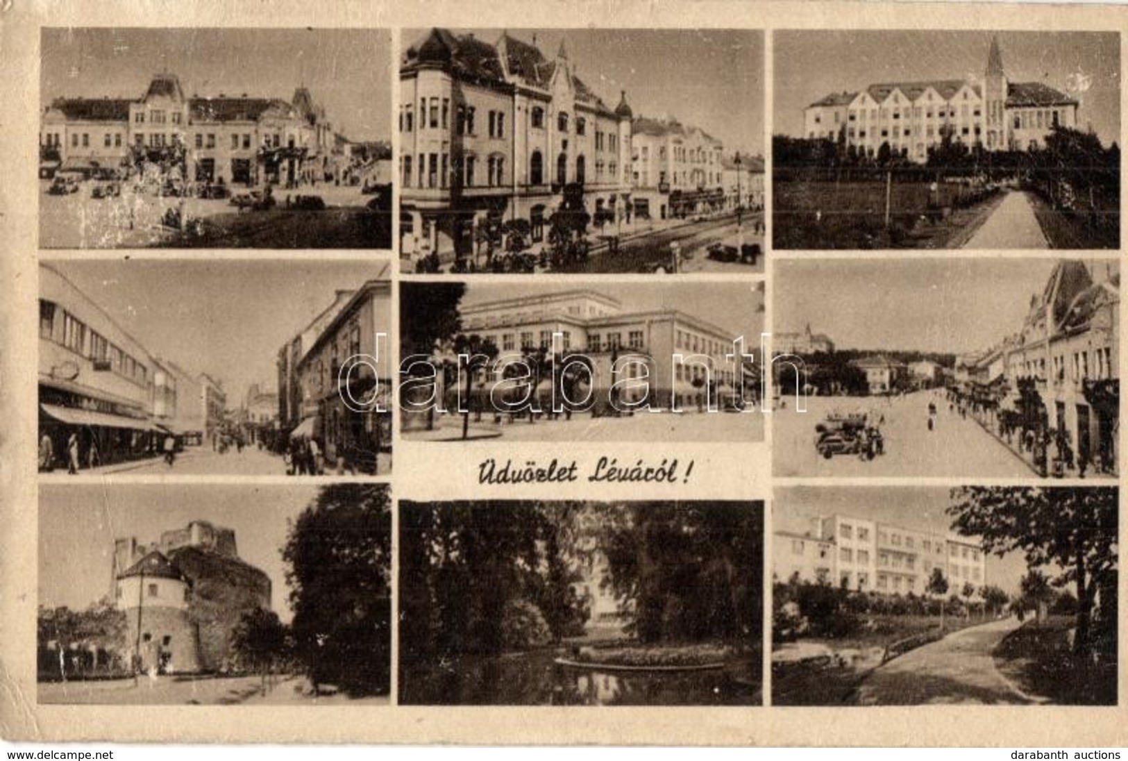 * 3 Db RÉGI Történelmi Magyar Városképes Lap; Munkács, Kolozsvár, Léva / 3 Pre-1945 Historical Hungarian Town-view Postc - Unclassified