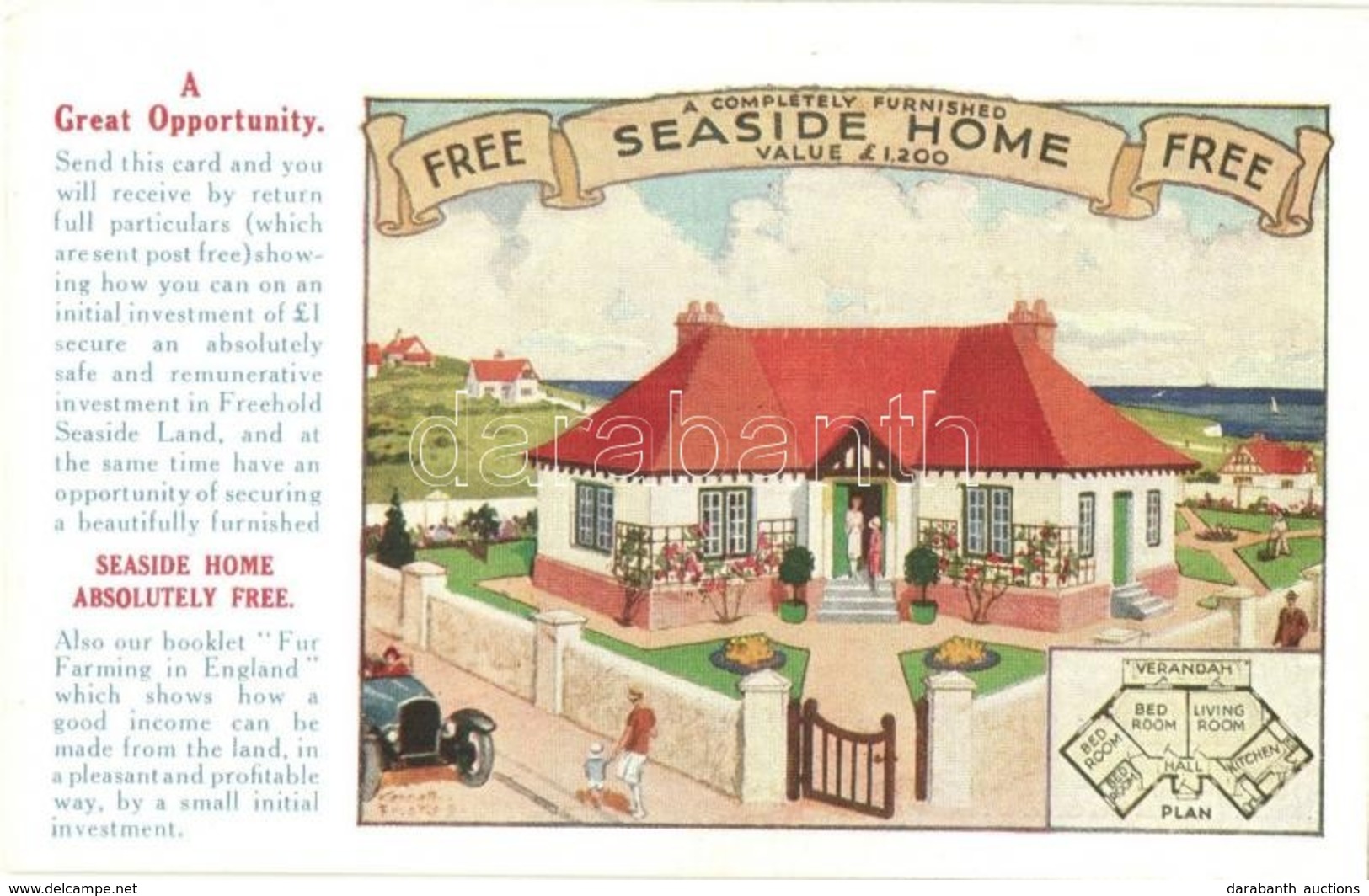 ** 6 Db Régi Angol Városképes Lap / 6 Pre-1945 British Town-view Postcards - Unclassified