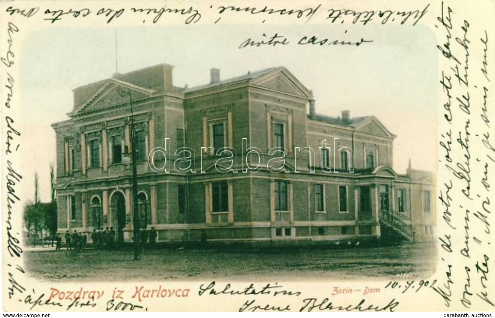 T2 1902 Károlyváros, Karlovac, Carlostadio, Karlstadt; Színház / Zorin Dom / Theatre - Sin Clasificación
