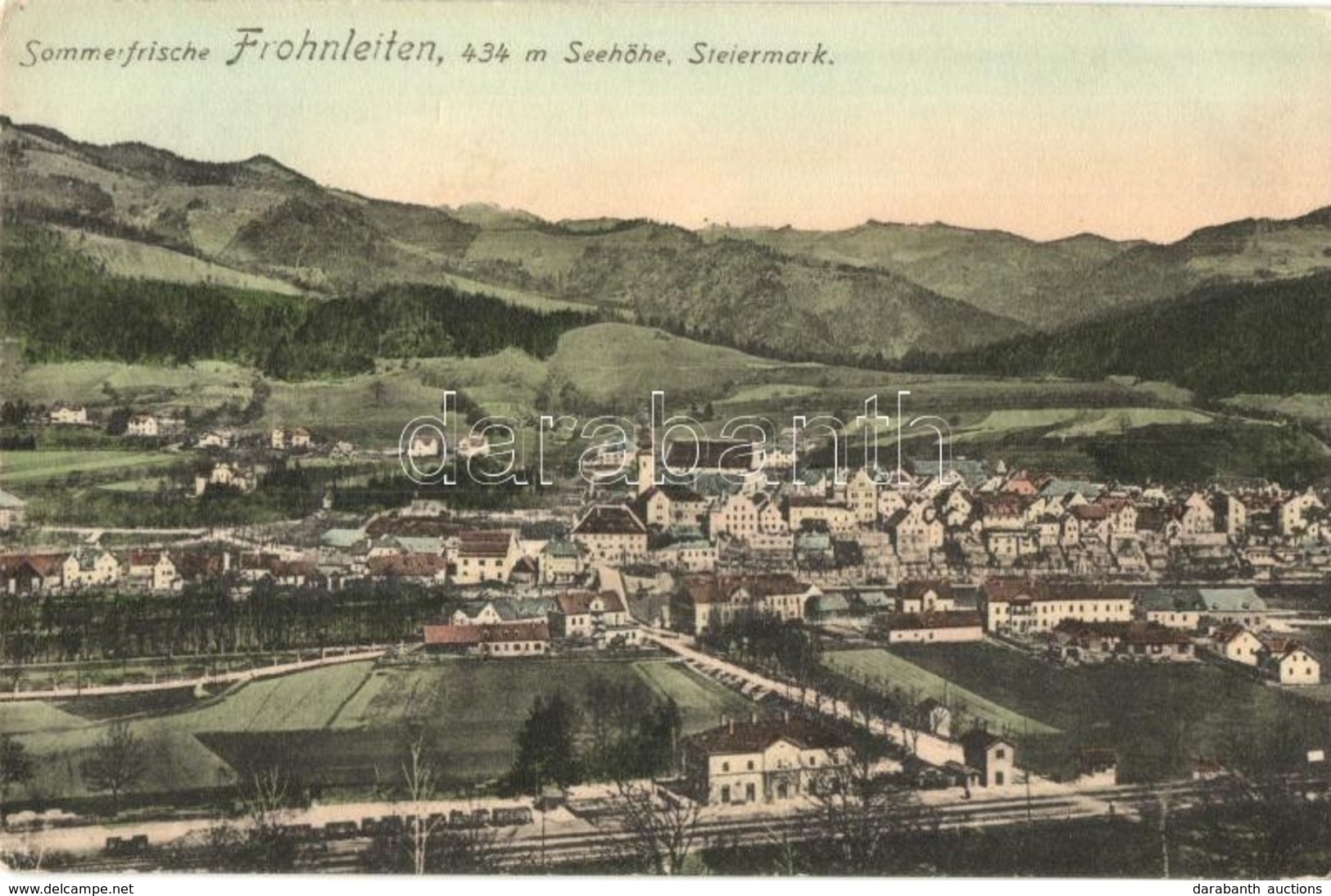 T2/T3 Frohnleiten, General View, Railway Station, P. Ledermann (EK) - Non Classés