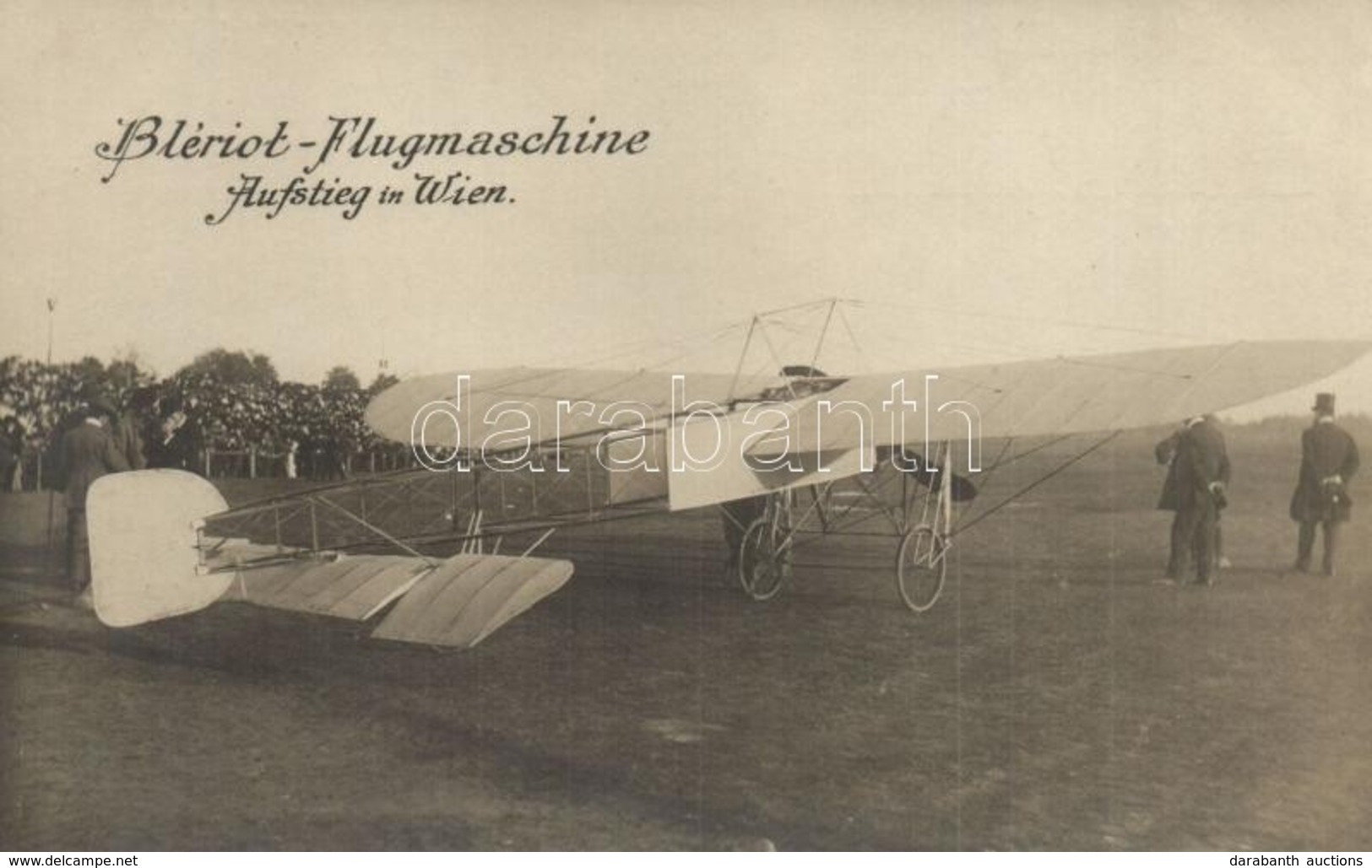 * T2 1909 Vienna, Wien; Bleriot-Flugmaschine Aufstieg  / Aircraft, Ceremony. Boris Hendler - Non Classés
