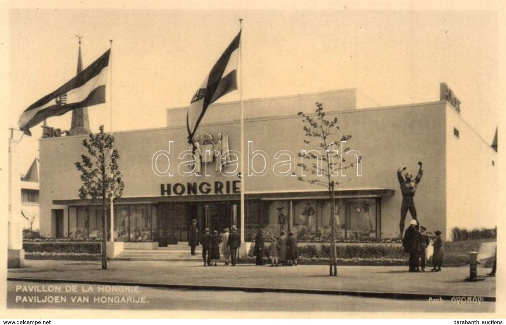 ** T1 1935 Brussels, Bruxelles; Pavillon De La Hongrie / Paviljoen Van Hongarije / International Exposition, Hungrian Pa - Zonder Classificatie