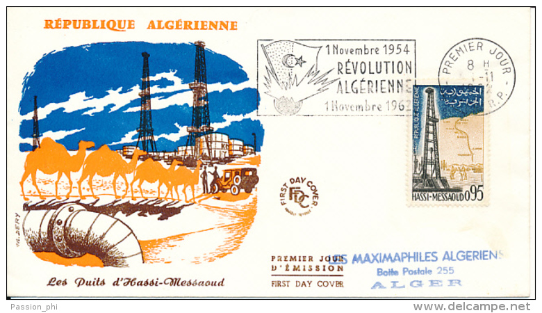 ALGERIE YVERT 367 FDC - Algeria (1962-...)