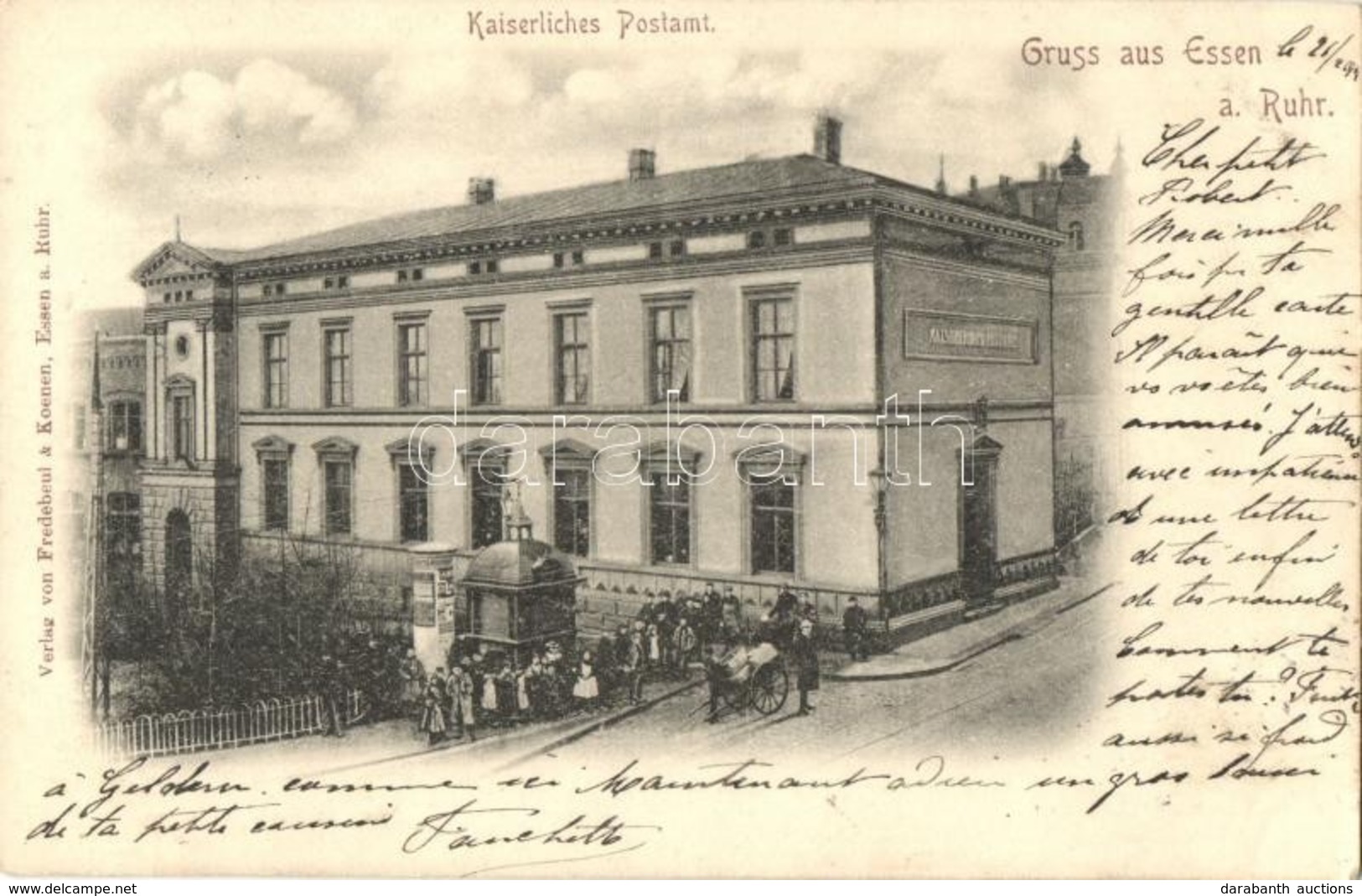 T2 1901 Essen, Kaiserliches Postamt, Verlag Von Fredebeul & Koenen / Post Office - Unclassified