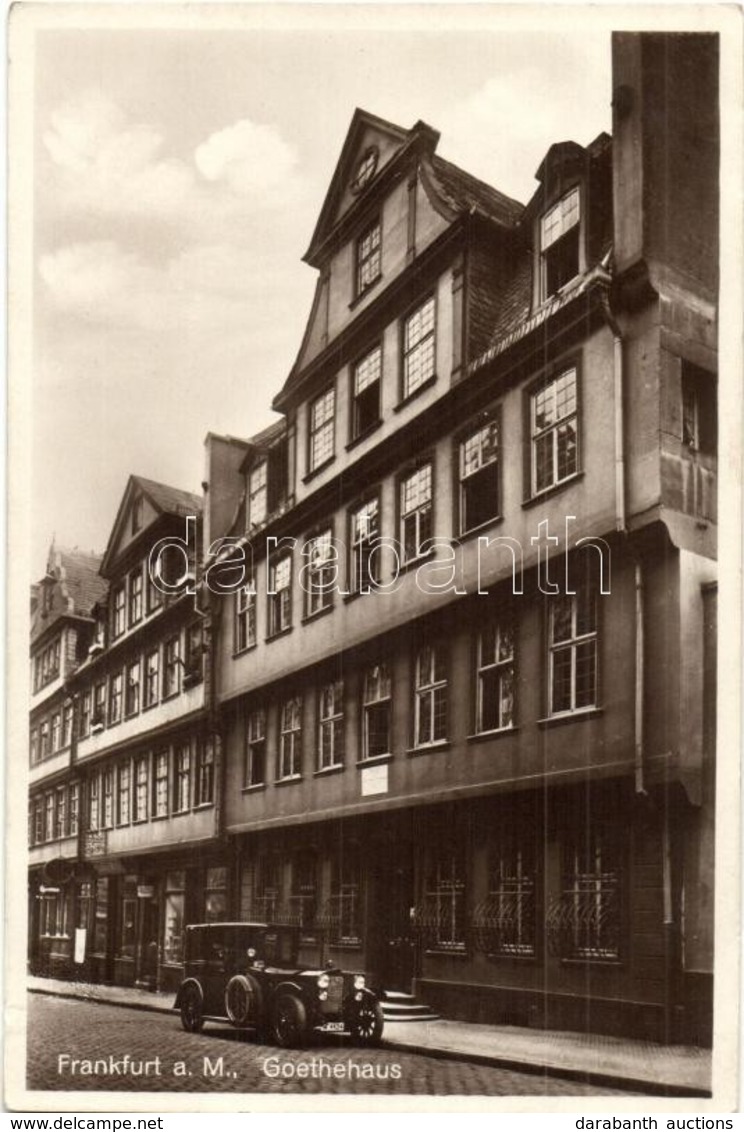 * T1/T2 Frankfurt Am Main., Goethehaus / Goethe's House, Automobile - Unclassified
