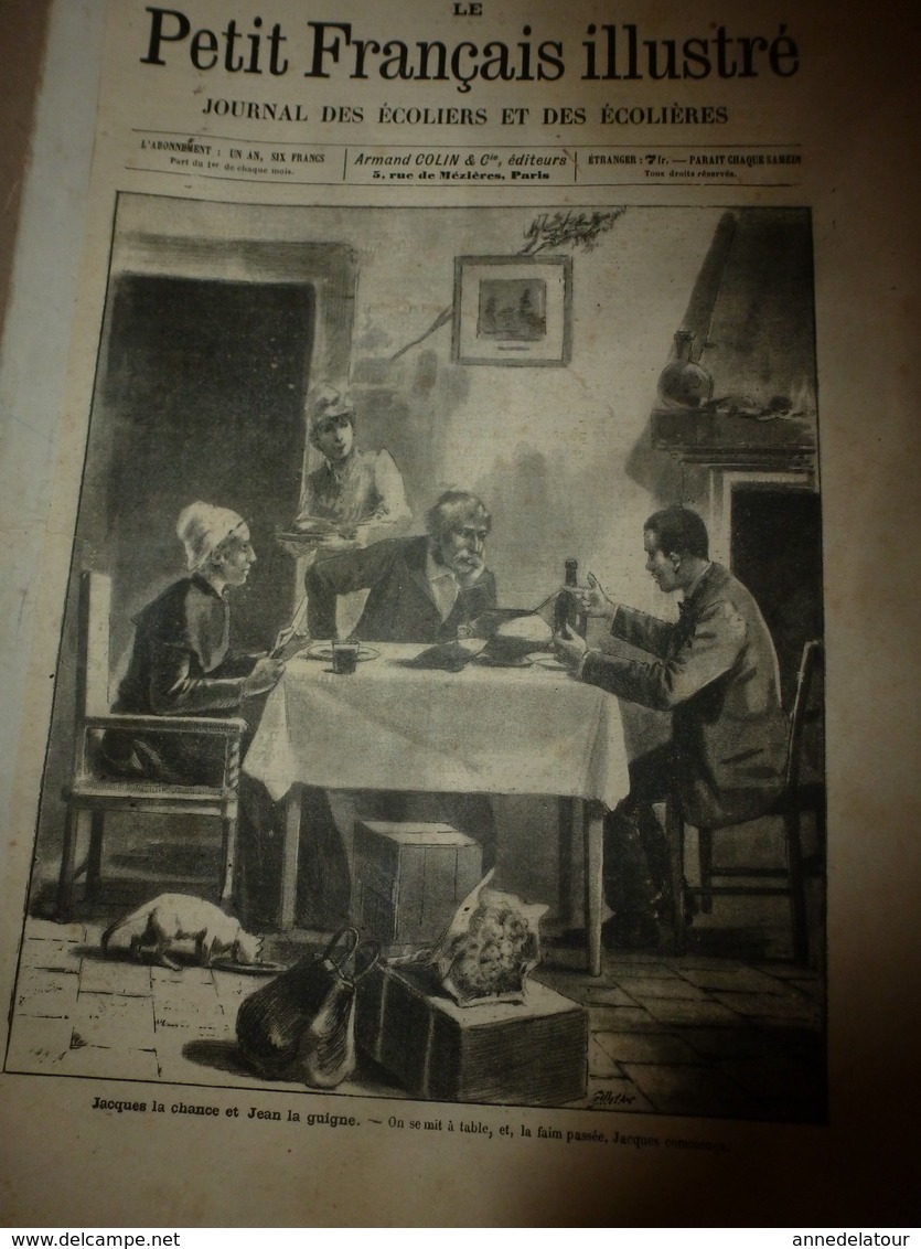 1890 Le Petit Français Illustré :Le Chêne Géant D'Allonville;Les Passe-volants Punis De Mort Ou Ont Le Nez Coupé;etc - 1850 - 1899