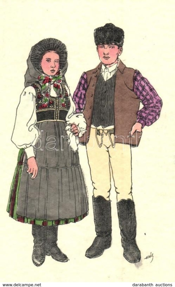 ** T1 Székely Népviselet, Csíki Pár / Székely Folklore, Couple From Ciuc S: Haáz - Sin Clasificación