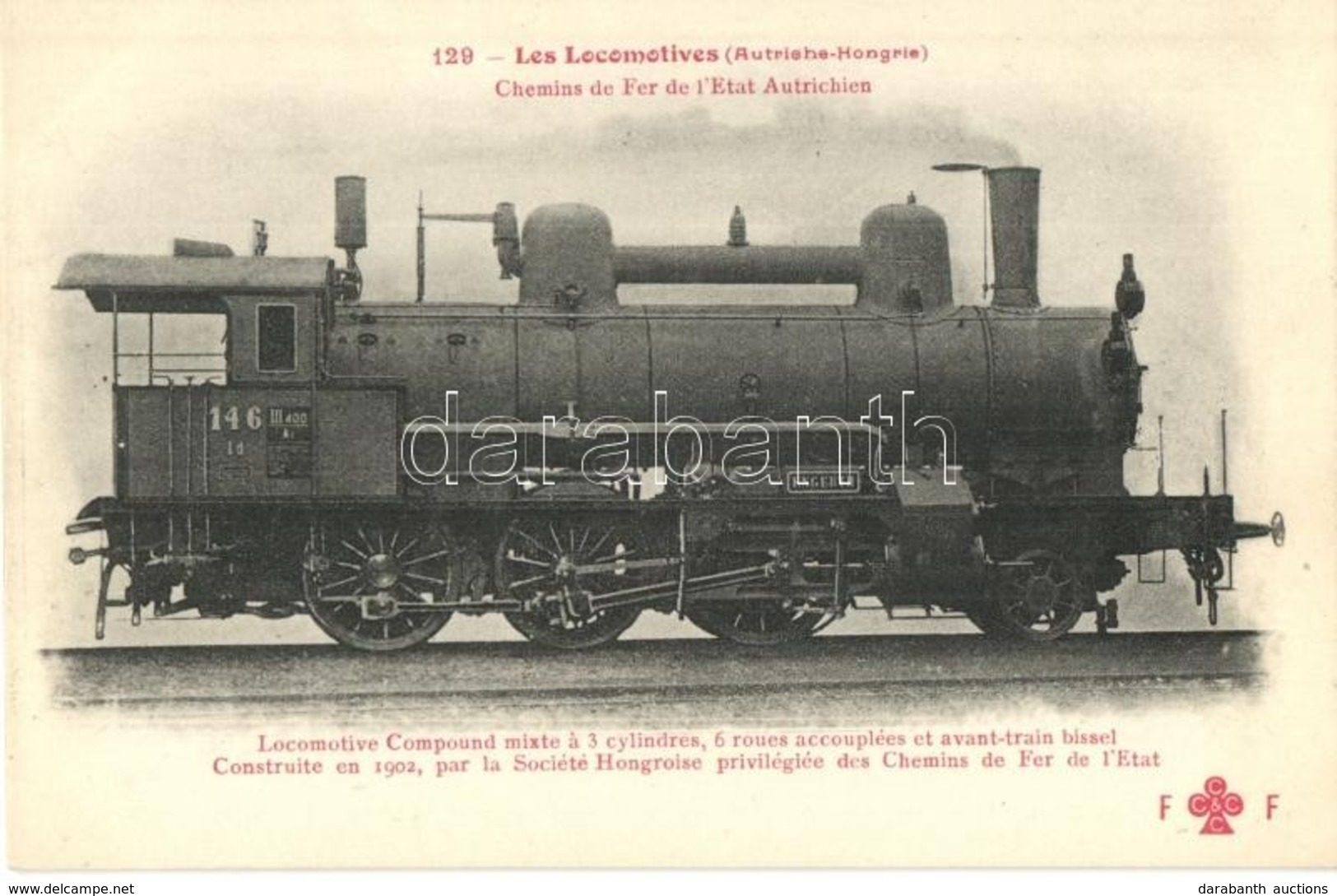 ** T1 Les Locomotives No. 129., Chemins De Fer De L'Etat Autrichien / Hungarian Locomotive, Engerth - Ohne Zuordnung