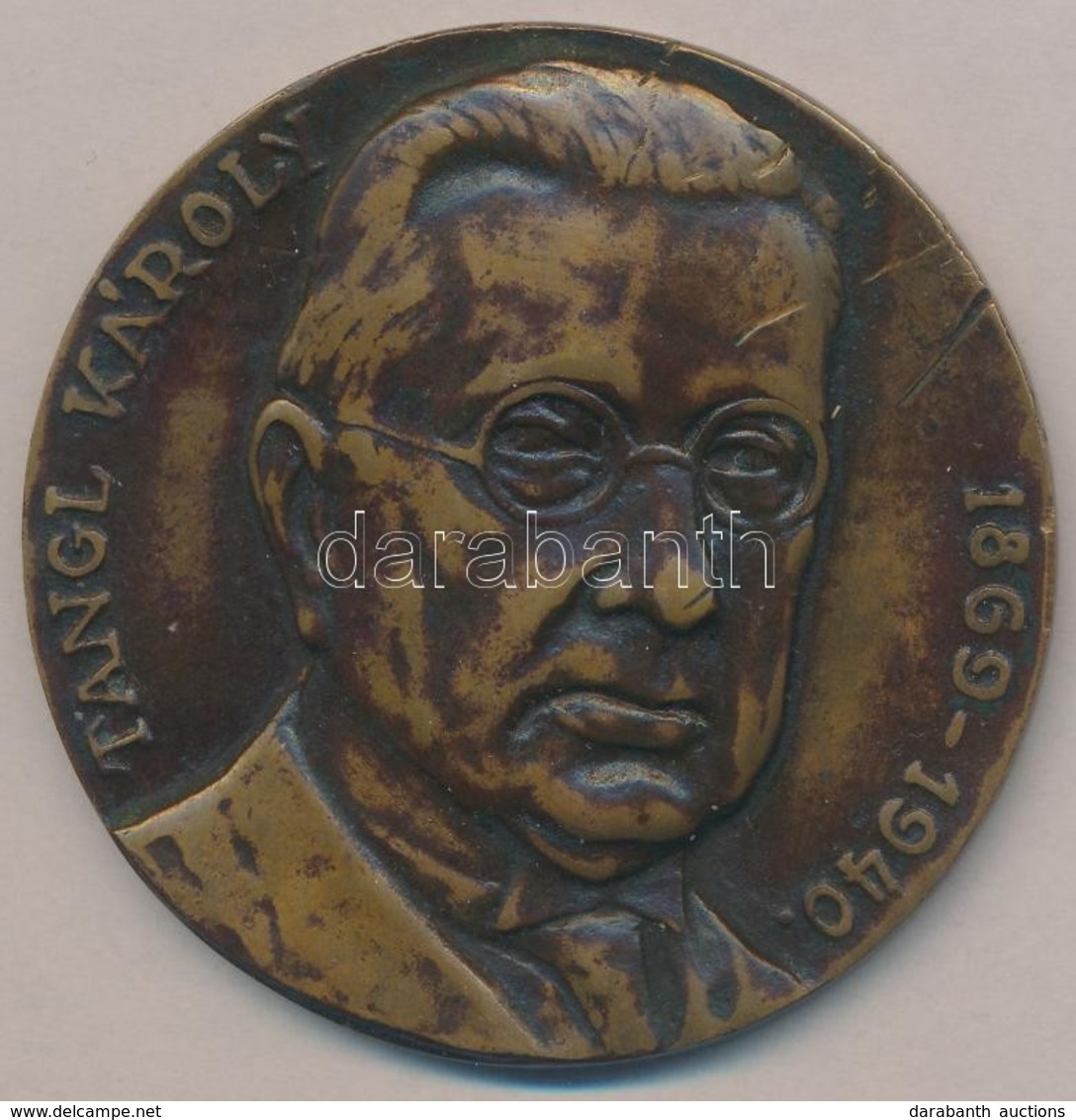 Pátzay Pál (1896-1979) ~1940. 'Tangl Károly' Br Emlékérem (70mm) T:2- K.,ph. - Non Classés
