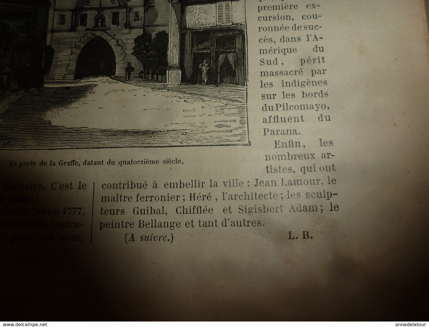 1890 Le Petit Français illustré :Les guerriers-chanteurs Niams-Niams ; Le cossus gâte-bois tue les arbres; Nancy; etc