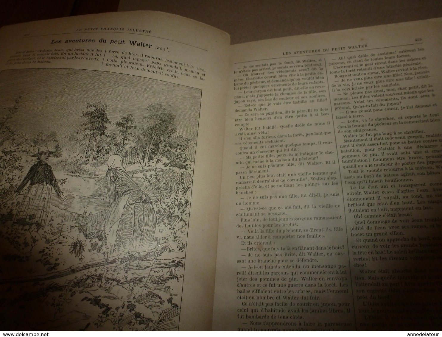 1890 Le Petit Français illustré :Les guerriers-chanteurs Niams-Niams ; Le cossus gâte-bois tue les arbres; Nancy; etc