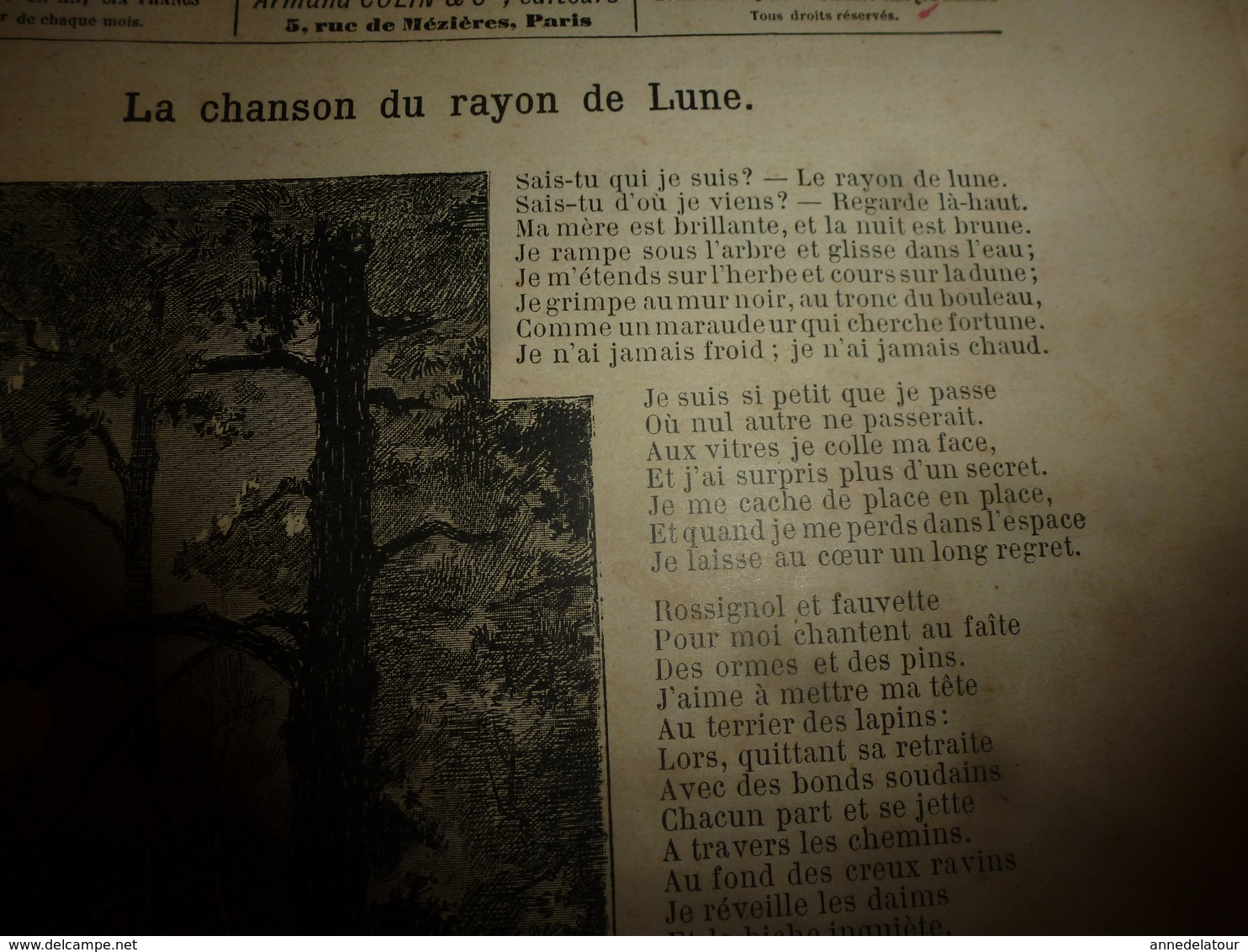 1890 Le Petit Français Illustré : La Chanson Du Rayon De Lune; 180.000 Chats Embaumés Depuis 3000 Ans; Etc - 1850 - 1899