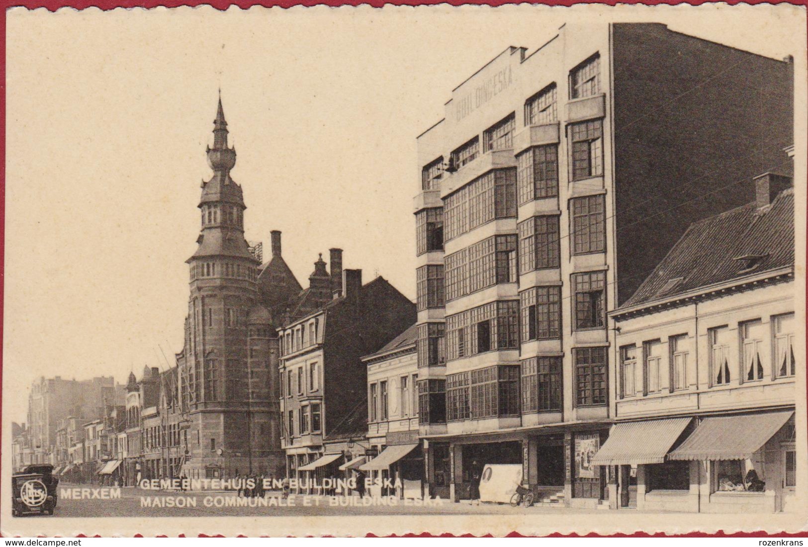 Merksem Merxem Gemeentehuis En Building ESCA Art Deco Bredabaan - Antwerpen