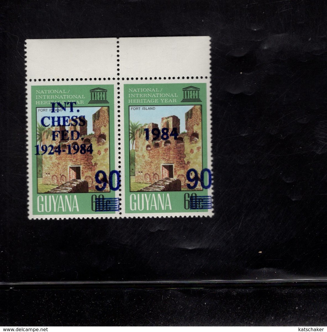 610955776 GUYANA 1984  ** MNH SCHAAK ECHEC CHESS SCHACH SCOTT 771A - Scacchi