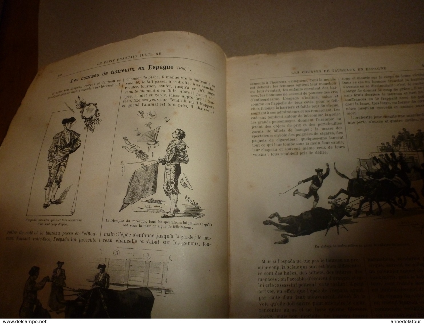 1890 Le Petit Français Illustré : Les Courses De Taureaux En Espagne; Zanzibar; L'ortie Nous Guérit Des Maux...etc - 1850 - 1899