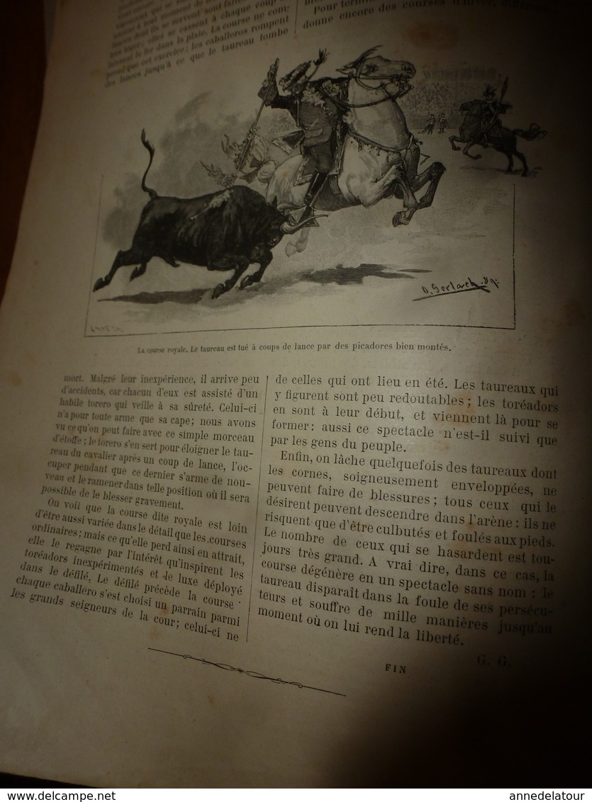 1890 Le Petit Français Illustré : Les Courses De Taureaux En Espagne; Zanzibar; L'ortie Nous Guérit Des Maux...etc - 1850 - 1899