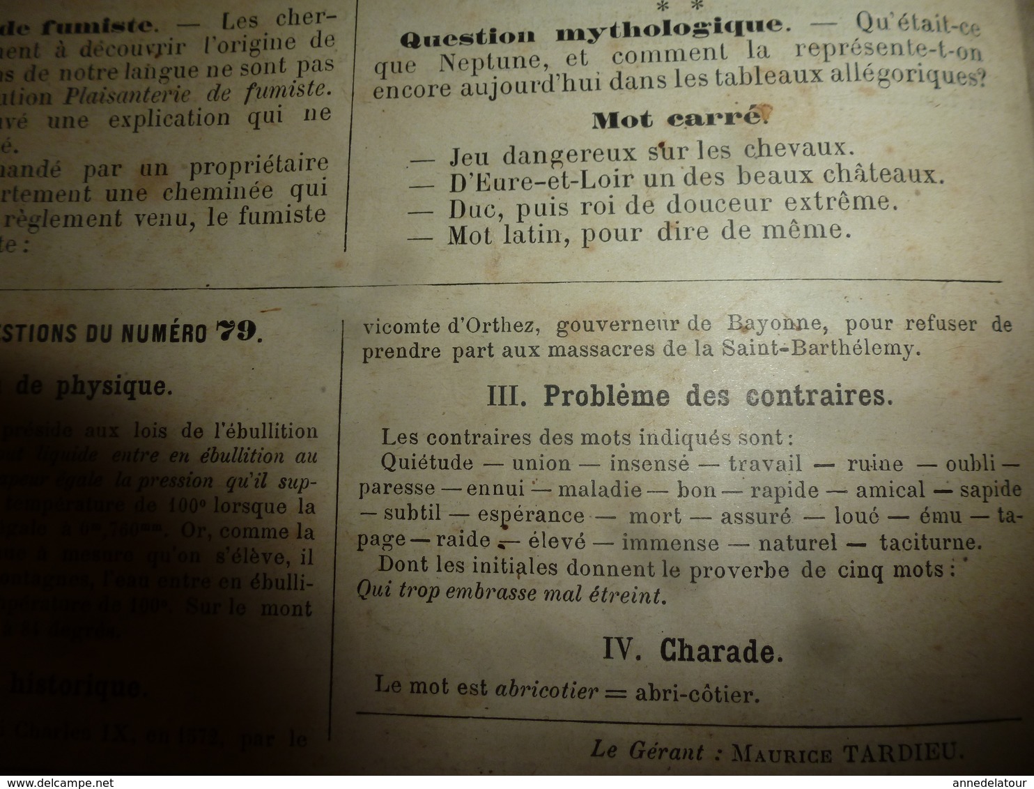 1890 Le Petit Français illustré : Les courses de taureaux en Espagne; Zanzibar; L'ortie nous guérit des maux...etc