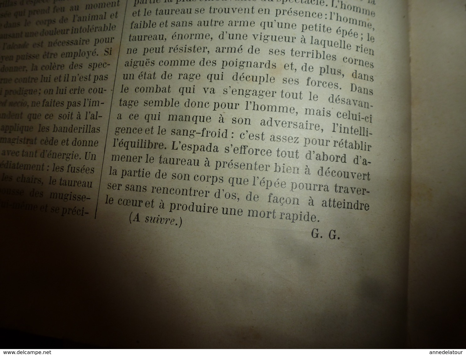 1890 Le Petit Français illustré : Combat de coqs; Les courses de taureaux en Espagne;Combat Araignée contre Poisson ;etc