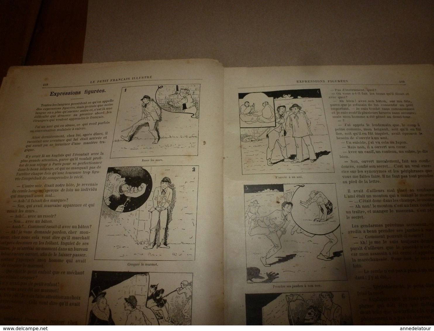 1890 Le Petit Français illustré : Combat de coqs; Les courses de taureaux en Espagne;Combat Araignée contre Poisson ;etc