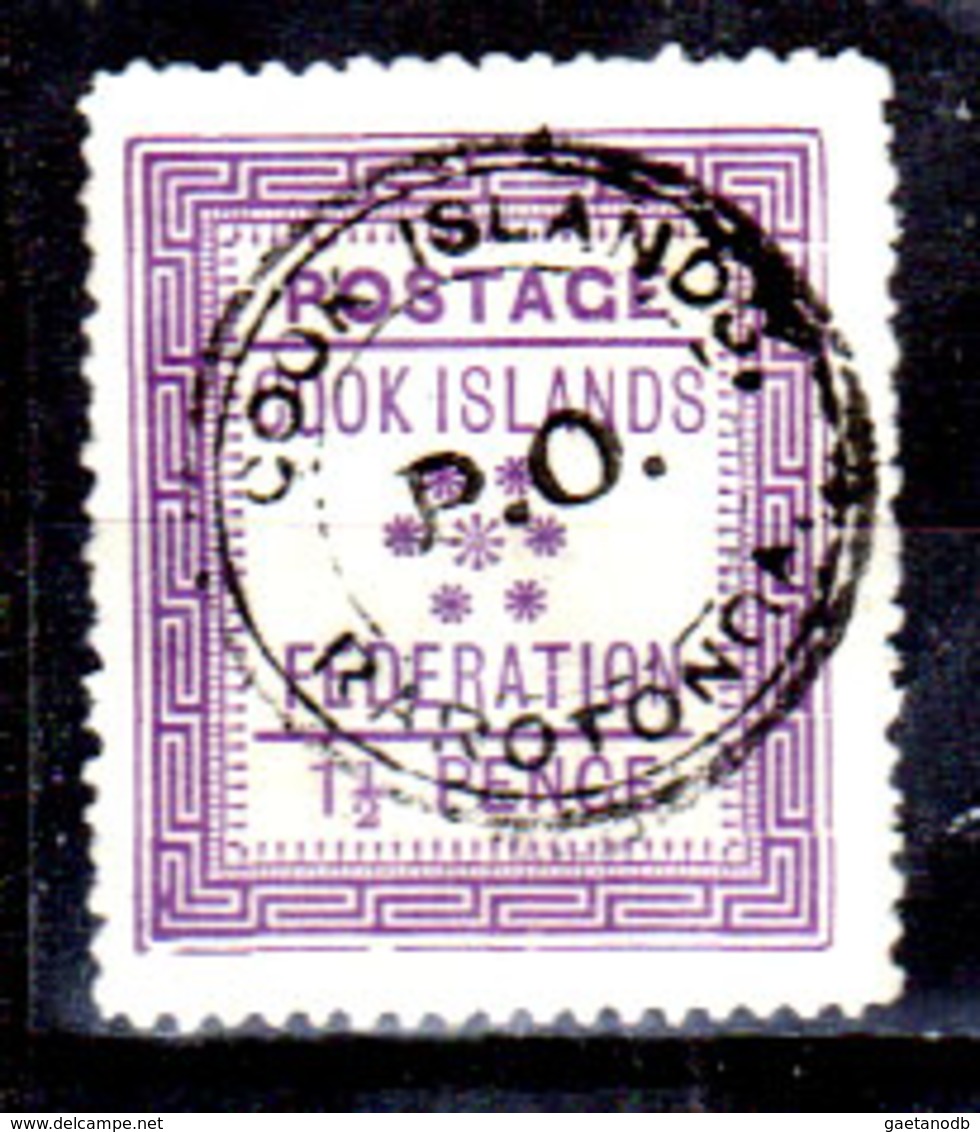 Cook-0001 - Emissione 1892 (o) Used - Senza Difetti Occulti. - Islas Cook