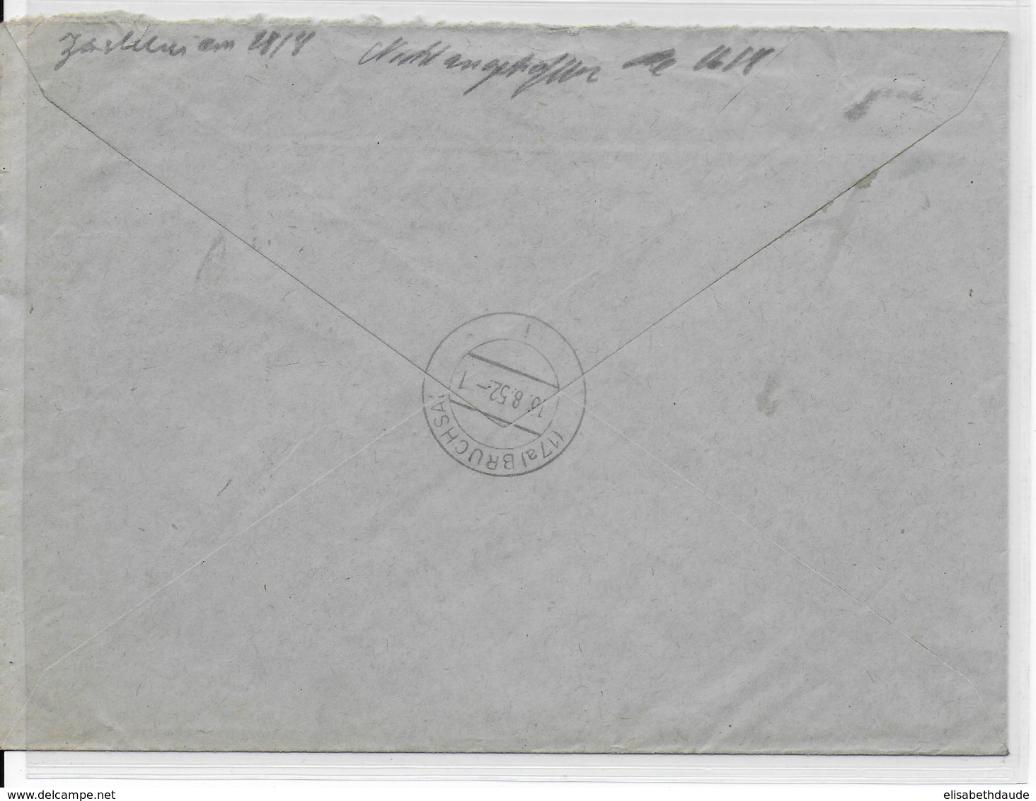 YOUGOSLAVIE - 1952 - ENVELOPPE RECOMMANDEE De LJUBLJANA => BRUCHSAL (ALLEMAGNE) - Cartas & Documentos