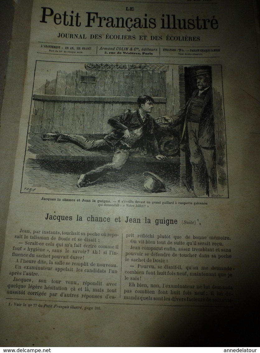 1890 Le Petit Français Illustré :Le Docteur Bomba; Une Course De Taureaux En Espagne; Les Serpents Qui Tettent ; Etc - 1850 - 1899