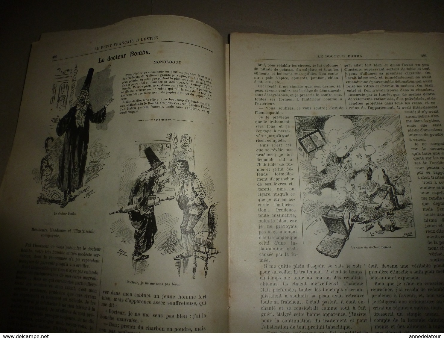 1890 Le Petit Français Illustré :Le Docteur Bomba; Une Course De Taureaux En Espagne; Les Serpents Qui Tettent ; Etc - 1850 - 1899