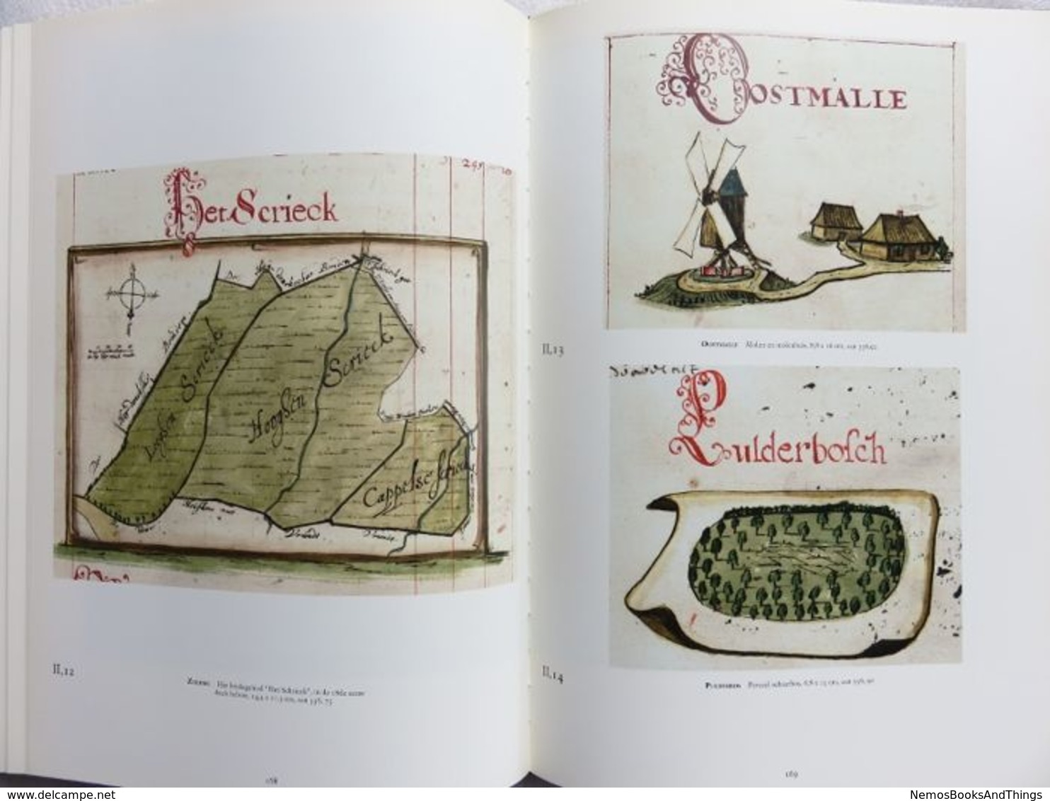 Heemkunde: Kaartboek van de Sint-Bernardsabdij Hemiksem 1666 - 1671  (cartografie- sint-bernardusabdij - bornem )