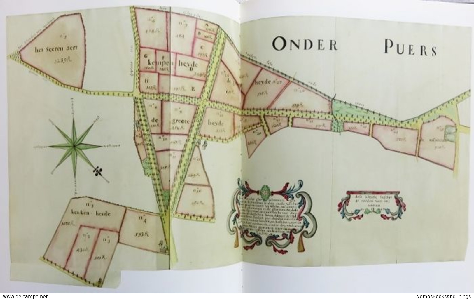 Heemkunde: Kaartboek van de Sint-Bernardsabdij Hemiksem 1666 - 1671  (cartografie- sint-bernardusabdij - bornem )