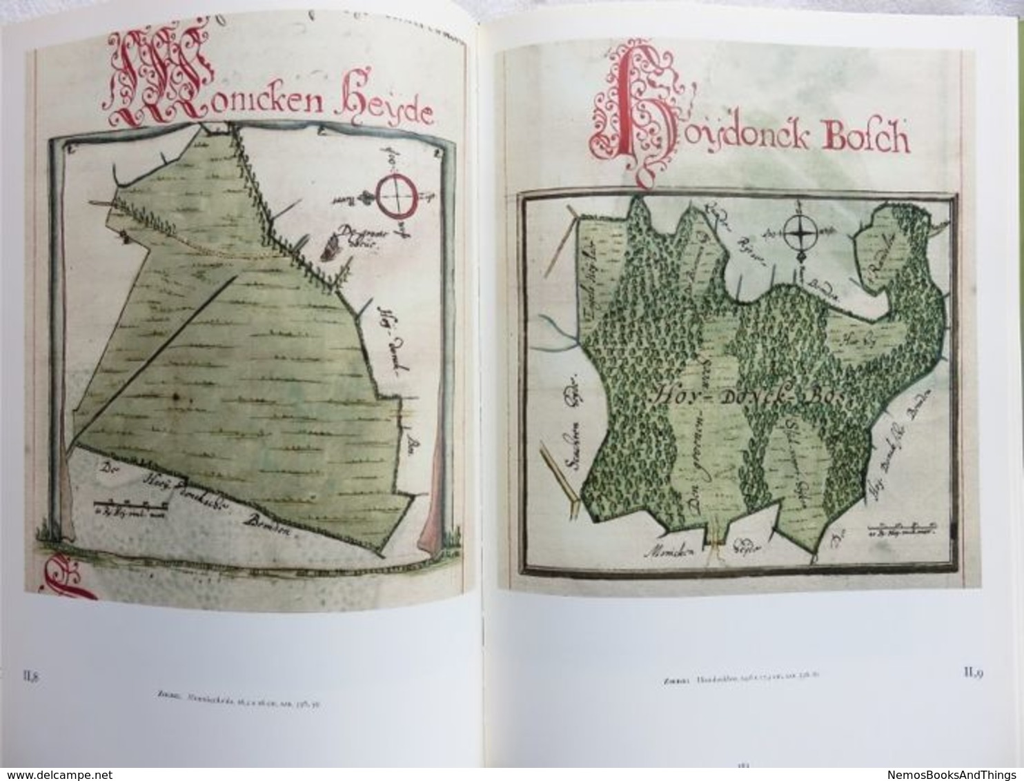 Heemkunde: Kaartboek van de Sint-Bernardsabdij Hemiksem 1666 - 1671  (cartografie- sint-bernardusabdij - bornem )