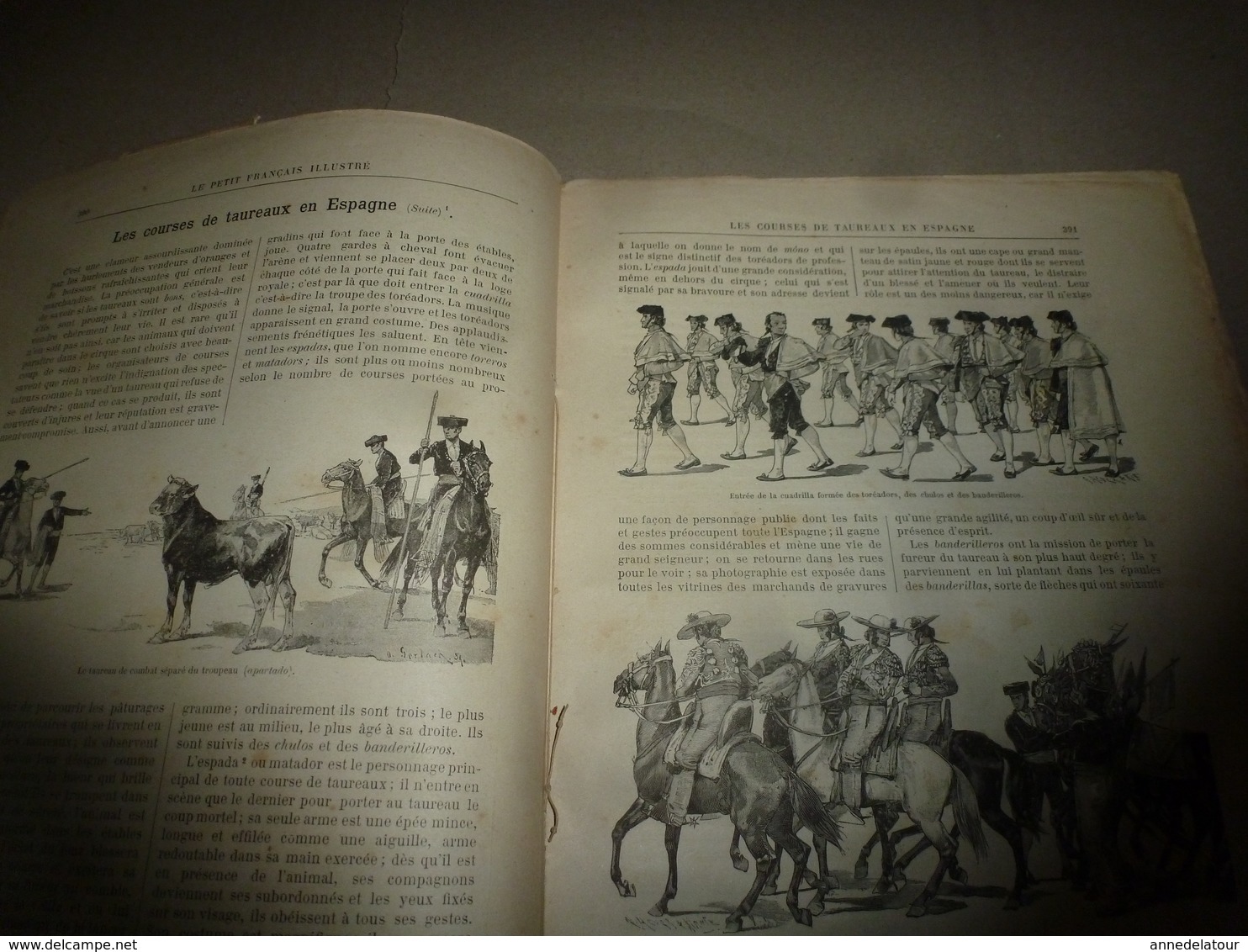 1890 Le Petit Français Illustré : Les Courses De Taureaux En Espagne;  Ce Qu'on Voit Dans Une Fourmilière ; Etc - 1850 - 1899