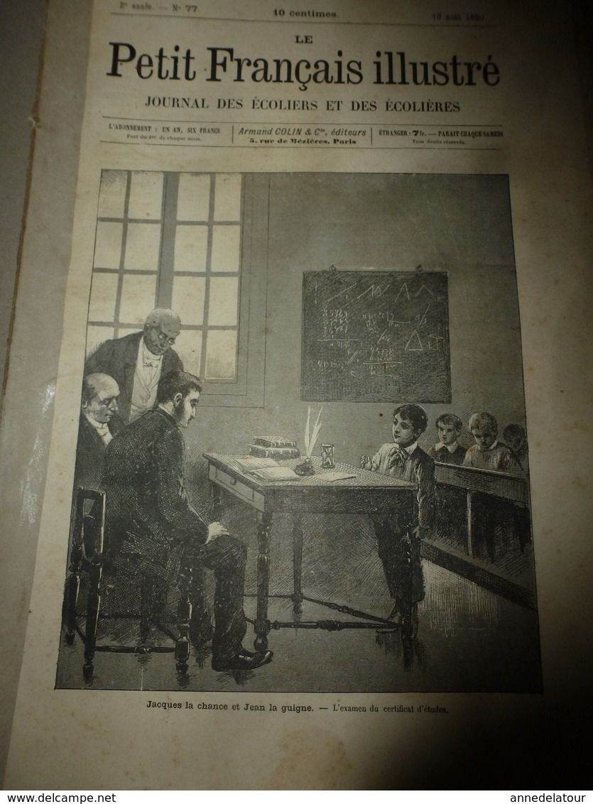 1890 Le Petit Français illustré : Les courses de taureaux en Espagne;  Ce qu'on voit dans une fourmilière ; etc