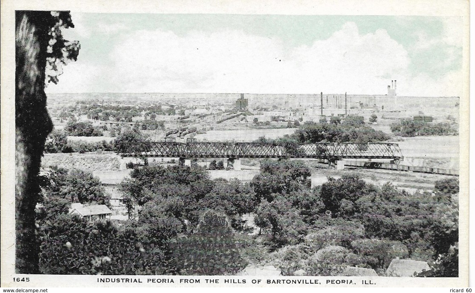 Cpa Peoria, Industrial Peoria From The Hills Of Bartonville - Peoria