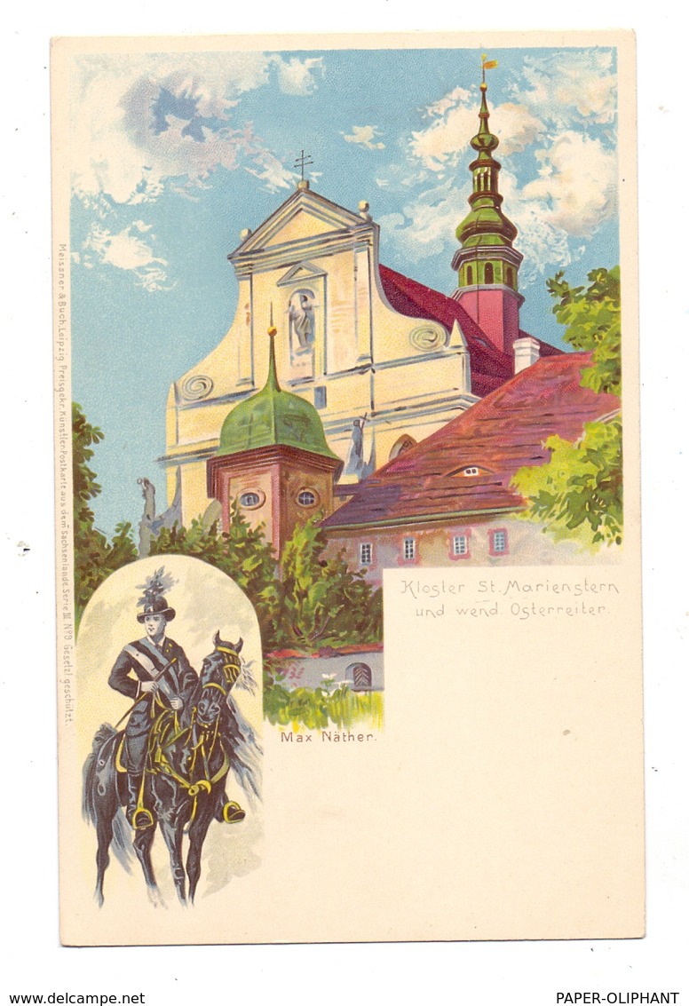 0-8291 PANSCHWITZ - KUCKAU, Kloster St. Marienstern, Wendischer Osterreiter, Max Näther, Verlag Meissner & Buch - Panschwitz-Kuckau