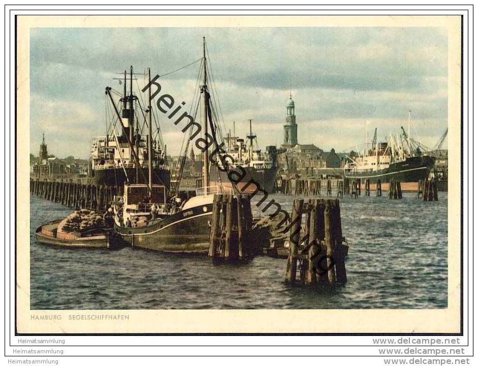 Hamburg - Segelschiffhafen - Foto-AK Grossformat - Altona