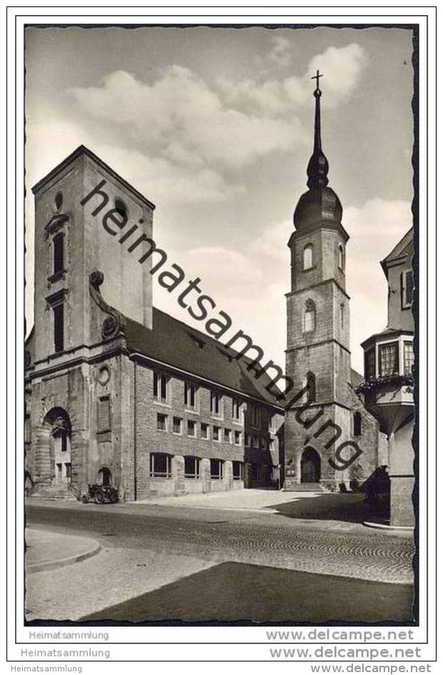 Crailsheim - Rathaus - Liebfrauenkapelle - Foto-AK - Crailsheim