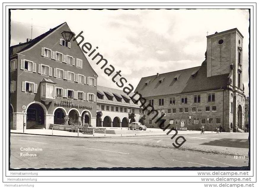 Crailsheim - Rathaus - Hofrat Blezinger'sche Apotheke - Foto-AK - Crailsheim