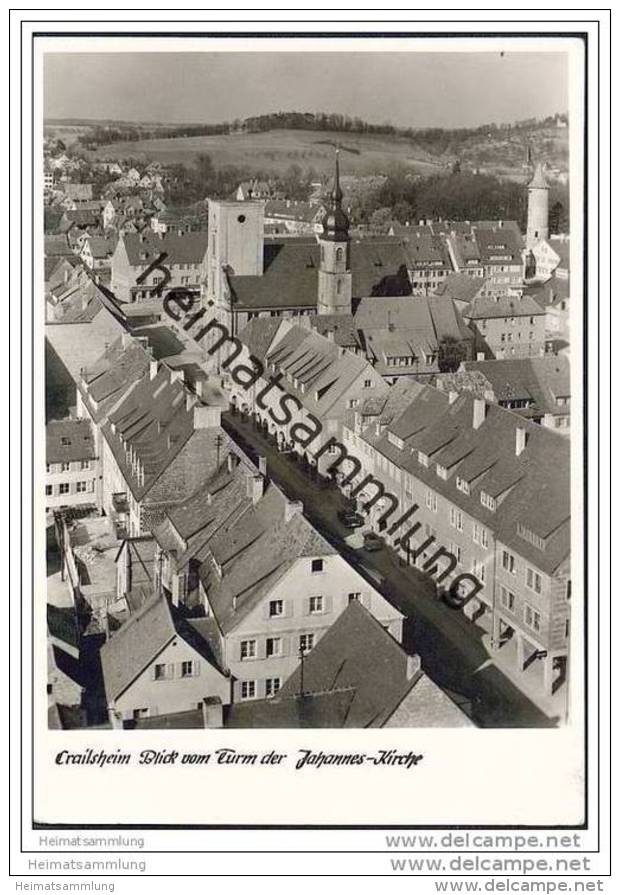 Crailsheim - Blick Vom Turm Der Johannes-Kirche - Foto-AK Grossformat - Crailsheim