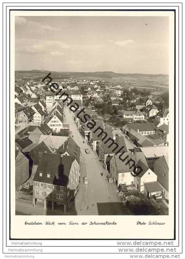 Crailsheim - Blick Vom Turm Der Johannes-Kirche - Foto-AK Grossformat - Crailsheim