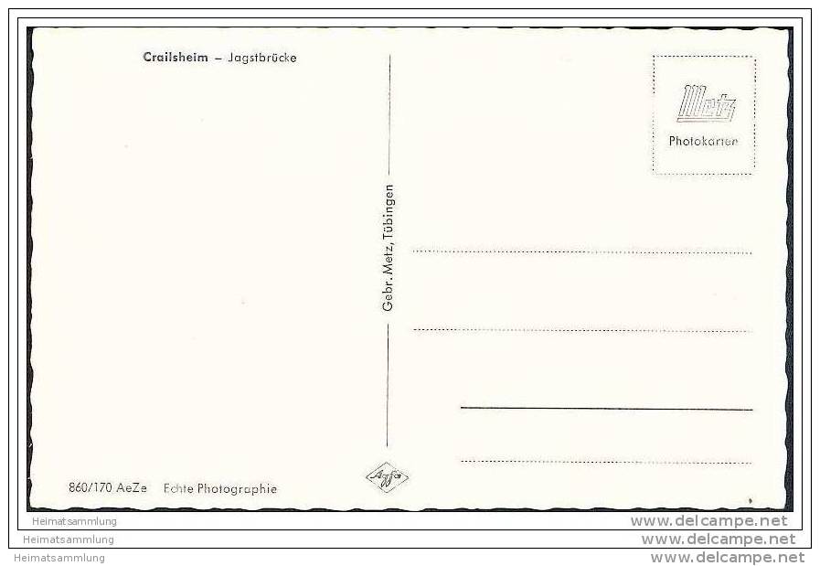 Crailsheim - Jagstbrücke - Foto-AK - Crailsheim