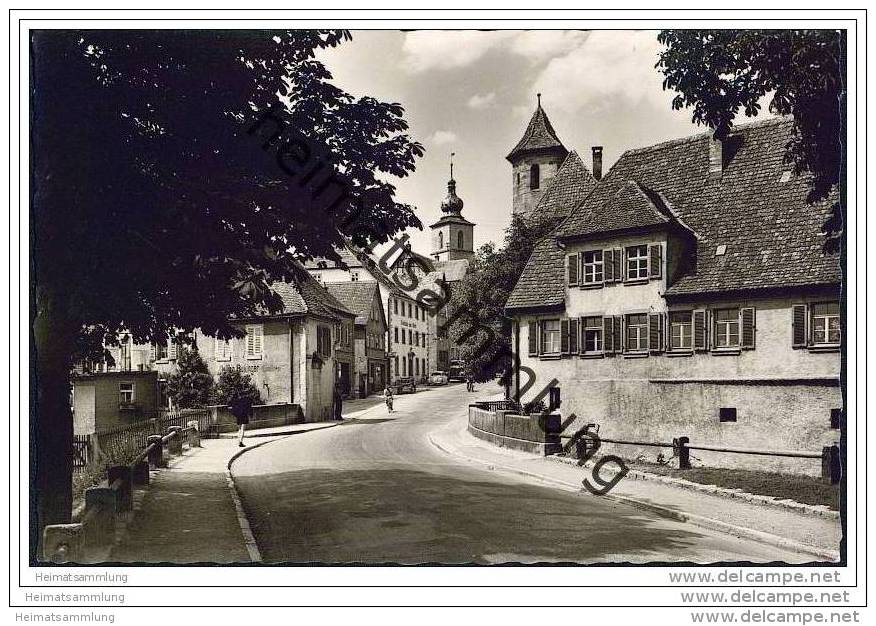 Crailsheim - Langestrasse - Foto-AK - Crailsheim