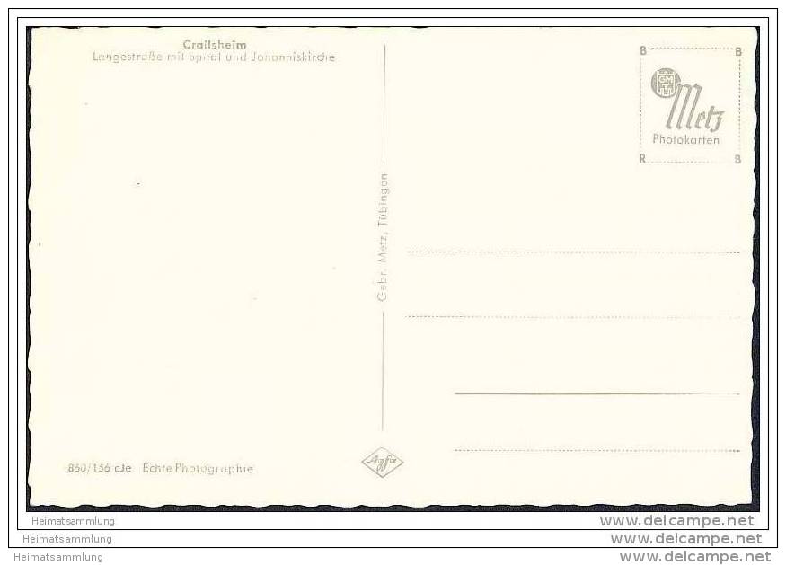 Crailsheim - Langestrasse - Foto-AK - Crailsheim