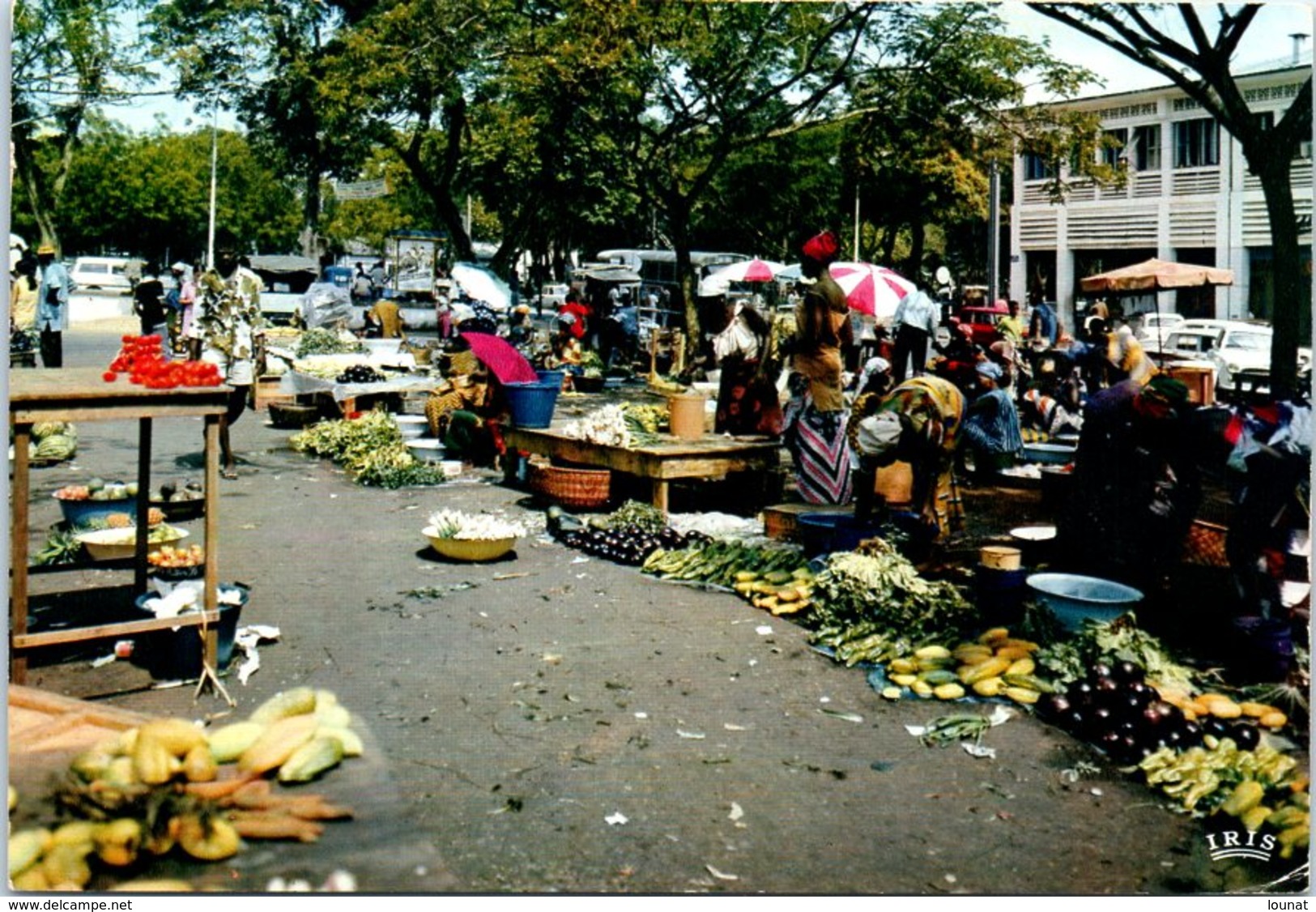 Scène De Marché - Commerce - ABIDJAN  Le Marché - Oblitération - Côte-d'Ivoire