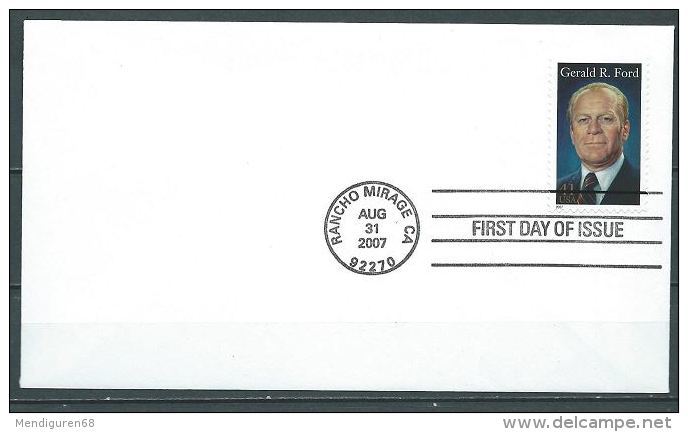 USA 2007 Gerald R. Ford Single 41¢ FDC USED SC 4199 YV 3993 MI 4311 SG 4784 - 2001-2010