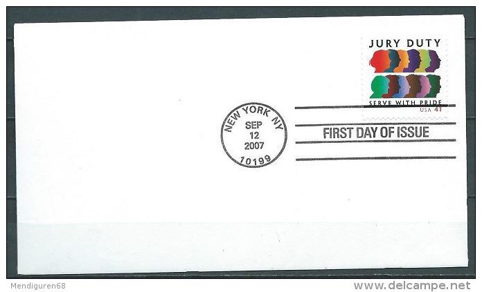 USA 2007 Jury Duty Single  41¢ FDC USED SC 4200 YV 3994 MI 4312 SG 4785 - 2001-2010