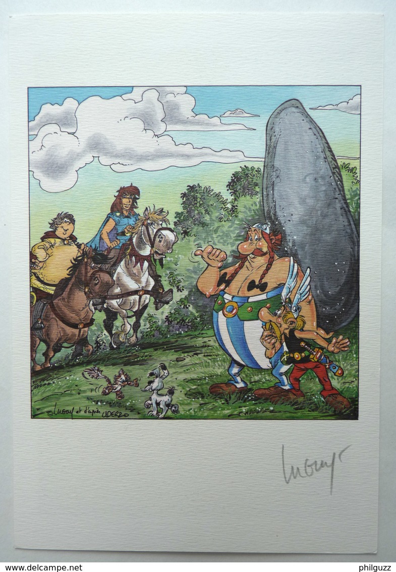 EX-LIBRIS LUGUY - PERCEVAN SIGNE HOMMAGE A ASTERIX XL (1) - Illustrators J - L