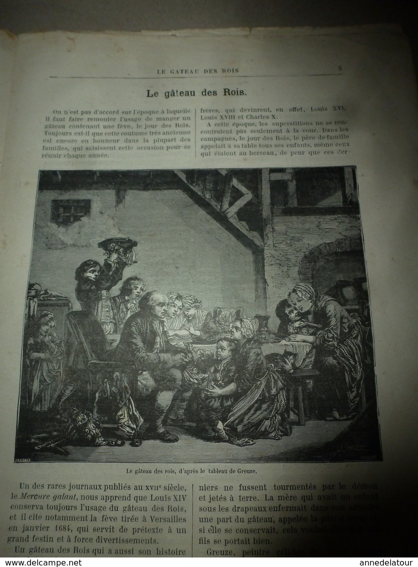 1890 Le Petit Français Illustré : La Chanson De JANVIER Marche Au Tambour;BD Du Sapeur CAMEMBERT; L'Île Maurice; Etc - 1850 - 1899