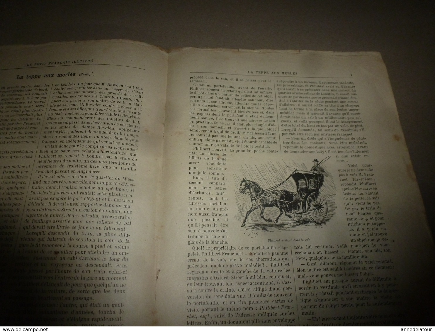 1890 Le Petit Français illustré : La chanson de JANVIER marche au tambour;BD du sapeur CAMEMBERT; L'Île Maurice; etc