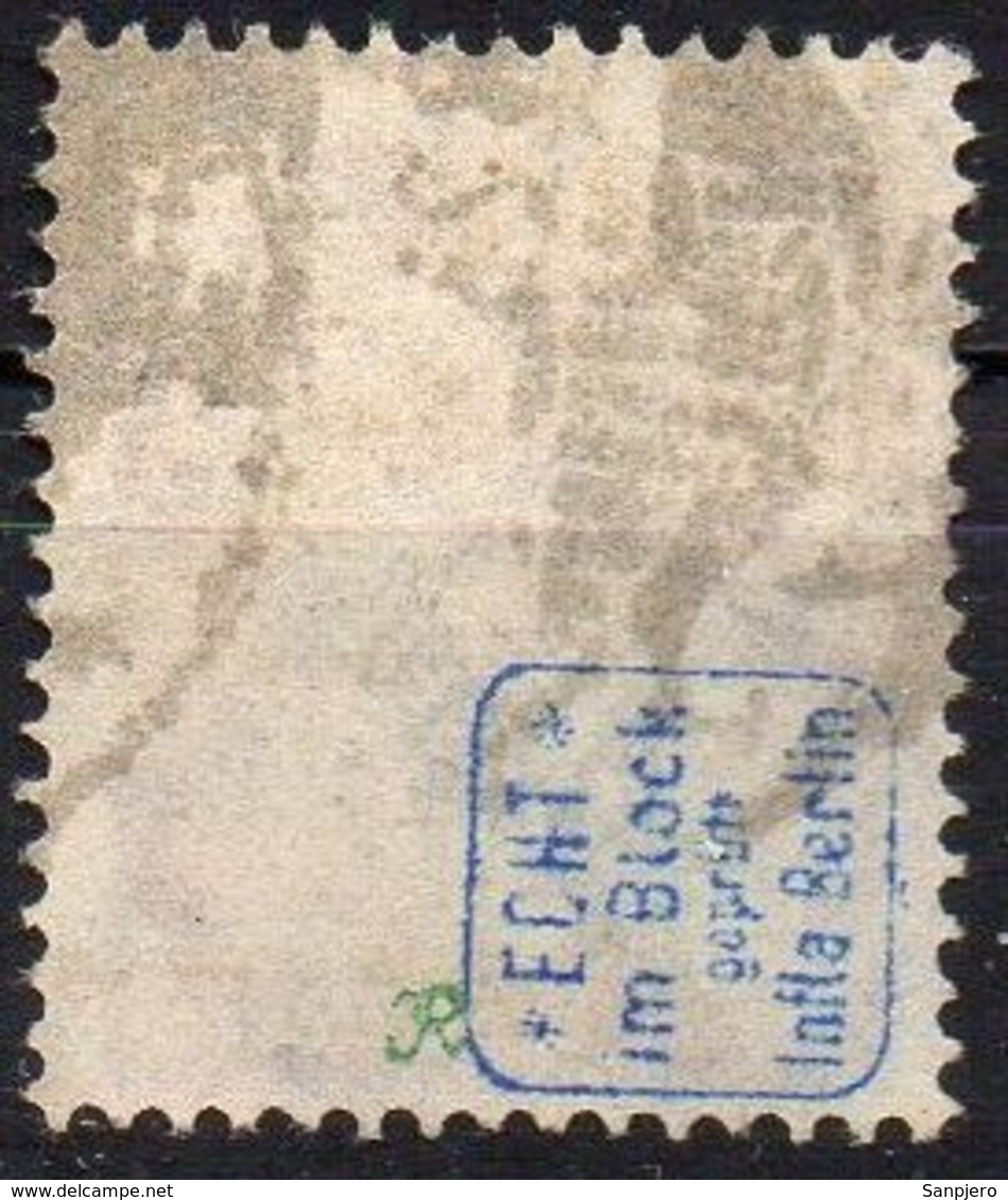 GERMANY REICH 1923. DIENSTMARKE MiNr. 75 USED Tested BPP, CAT. VALUE 10€ - Used Stamps